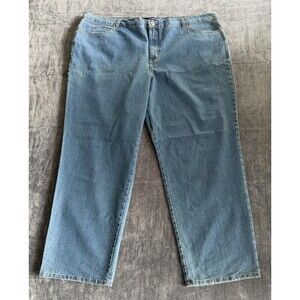 Basic Editions Jeans Womens 26W AVG Blue Denim Classic Fit Stretch Straight